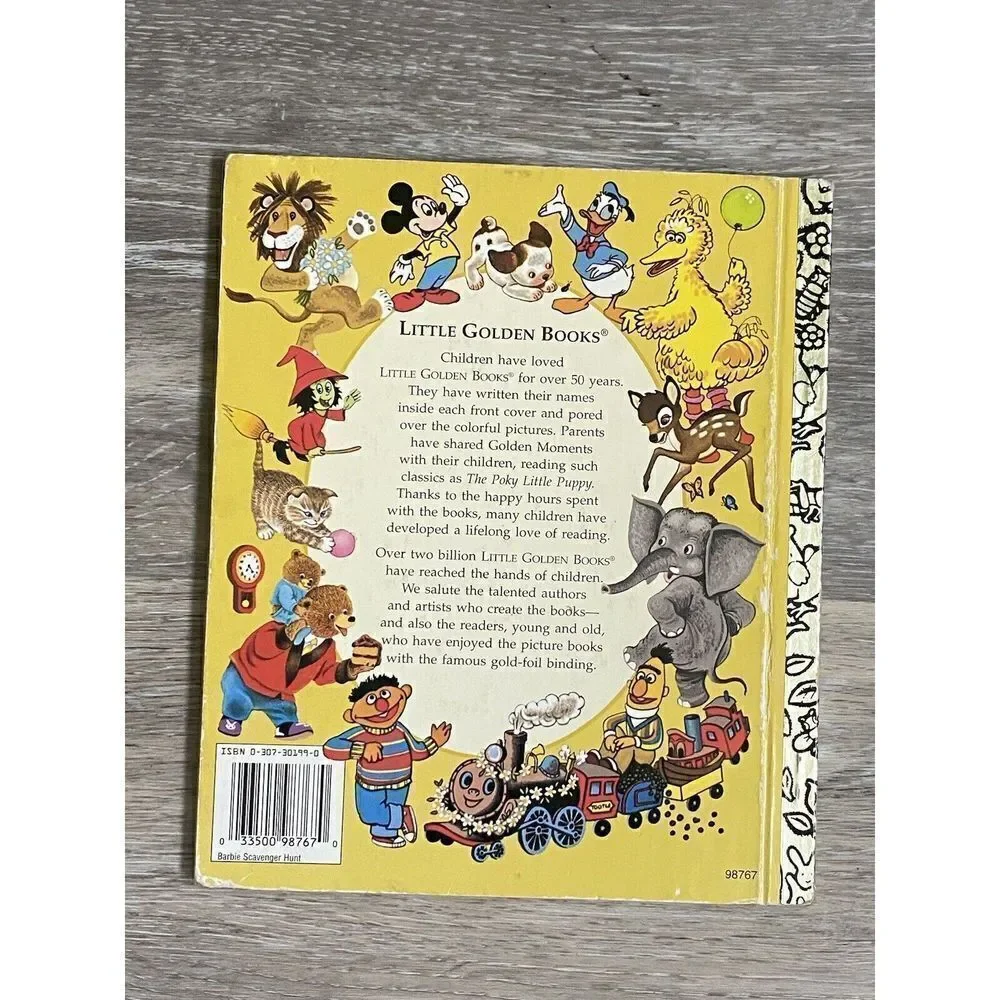 A Little Golden Book Barbie and the Scavenger Hunt 1996